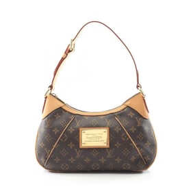 Louis Vuitton Thames PM Shoulder Bag, Coated Canvas and Leather, Monogram, Women's, Brown, M56384