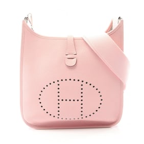 Hermes Hermès Evelyn 3 Trois PM Shoulder Bag in Taurillon Clemence Leather, Pink