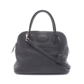 Hermes Bolide 31 handbag, leather, Fjord, women's, black