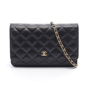 CHANEL Matelasse Shoulder Bag in Calfskin Leather (Black) for Women (AP0250)