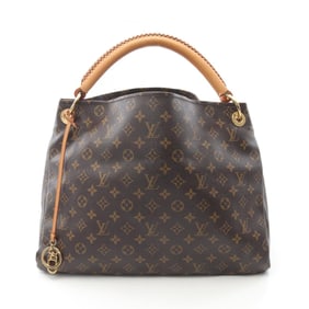 Louis Vuitton Artsy MM Shoulder Bag, Coated Canvas and Leather, Monogram, Women's, Brown, M40249