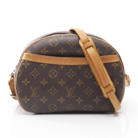 Louis Vuitton Blois Shoulder Bag, Coated Canvas and Leather, Monogram, Women's, Brown, M51221