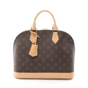 Louis Vuitton Alma Handbag, Coated Canvas and Leather, Monogram, Women's, Brown, M53151