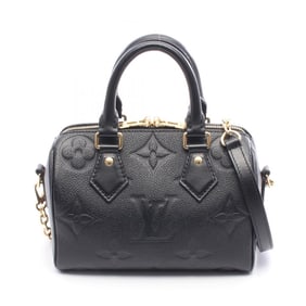 Louis Vuitton Speedy Bandouliere 20 Handbag, Leather, Monogram Empreinte, Women's, Black, M58953