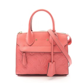 Louis Vuitton Pont Neuf Mini Handbag in Monogram Empreinte Leather, Women's, Pink, M41747