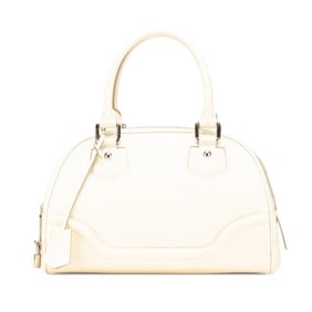Louis Vuitton Epi Bowling Montaigne PM Handbag M5932J Ivory White Leather Women's LOUIS VUITTON