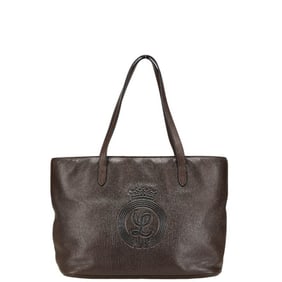 LOEWE handbag tote bag brown leather women's