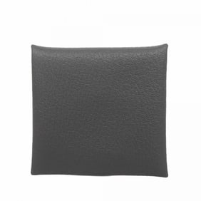 Hermes Hermès Bastia Verso Evercolor Ardoise Blue Ido wallets and coin cases with double engraving