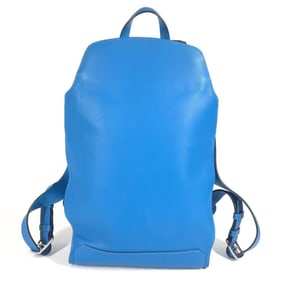 HERMES City Bag 27 Backpack, Evercolor, Unisex, Blue Zanzibar