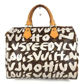LOUIS VUITTON M92195 Monogram Graffiti Speedy 30 Mini Boston Bag, Canvas, Women's, Brown
