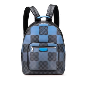 Louis Vuitton Damier Graphite Giant Josh Backpack N40402 Blue and Black Leather Women's LOUIS