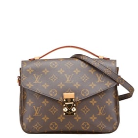 Louis Vuitton Monogram Pochette Metis MM Handbag/Shoulder Bag 2WAY M44875 Brown Leather Women's