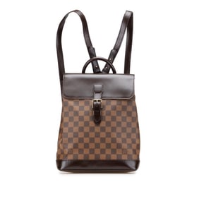 Louis Vuitton Damier Soho Backpack M51132 Brown Leather Women's LOUIS VUITTON
