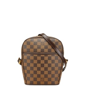 Louis Vuitton Damier Ipanema PM Crossbody Shoulder Bag N51294 Brown Leather Women's LOUIS VUITTON