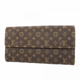 Louis Vuitton Monogram Minilan Portefeuille Sarah M95234 Ebene Women's Long Wallet