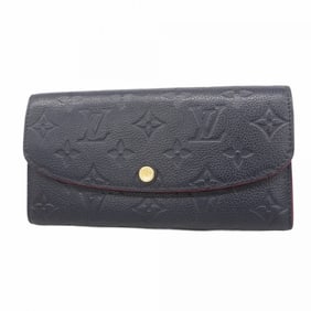 Louis Vuitton Monogram Empreinte Portefeuille Emilie Long Wallet M69417 Marine Rouge Women's