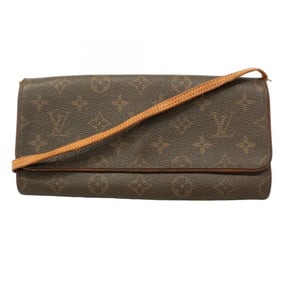 Louis Vuitton Monogram Pochette Twin GM Shoulder Bag M51852 Brown Women's