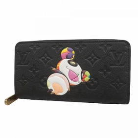 Louis Vuitton Monogram Empreinte Panda Zippy Wallet M14160 Noir Women's Long