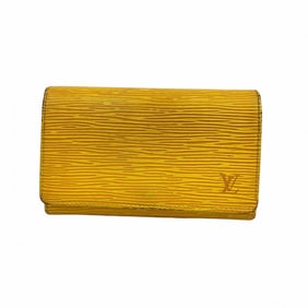 Louis Vuitton Epi Wallet Porte Monnaie-Vieux Tresor M63509 Jaune Women's
