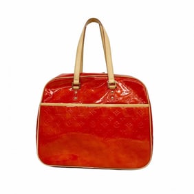 Louis Vuitton Vernis Sutton Handbag M91080 Rouge Women's