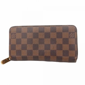 Louis Vuitton Damier Zippy Wallet N60046 Rose Ballerine Women's Long