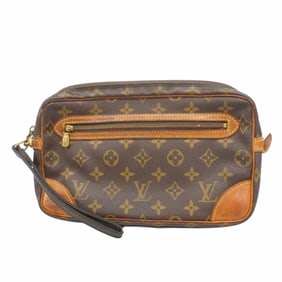 Louis Vuitton Monogram Marly Dragonne GM Clutch Bag M51825 Brown Men's