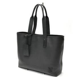 Louis Vuitton Pilot Tote Bag M24771 LV Aerogram Leather Black S-159198