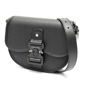 Christian Dior Dior Gallop Mini Shoulder Bag 1ADPO033LAC_H00N in Black Leather (K-159153)