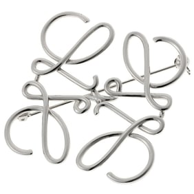 LOEWE Anagram Brooch 111.25.020, Palladium (Silver) S-159111