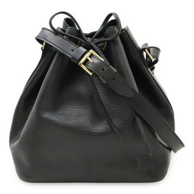 LOUIS VUITTON Epi Petit Noe Shoulder Bag, Noir, Black, M59012