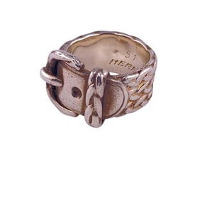 HERMES Diane Ring Silver Unisex
