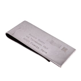GUCCI Address Money Clip Silver Men's