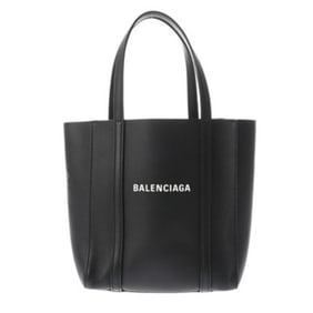 BALENCIAGA Everyday XXS 2-Way Black Leather Tote Bag 551815 Women's