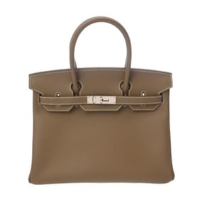 HERMES Birkin 30 Etoupe Z Stamp (circa 2021) Women's Epsom Leather Handbag