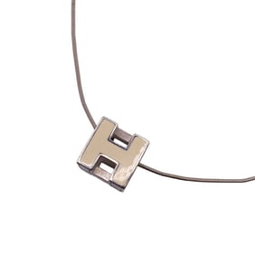 HERMES Hermes Carge d'Ache Choker Necklace Chain White Unisex
