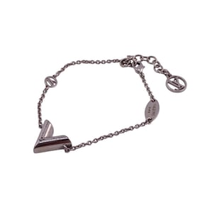 LOUIS VUITTON M63198 Essential V Bracelet Silver Women's