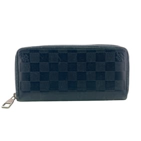 LOUIS VUITTON N63549 Vertical Zippy Wallet Damier Infini Long Blue Men's