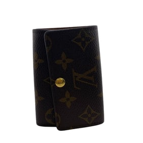LOUIS VUITTON M62630 Multicle 6 Monogram Key Case Brown Unisex