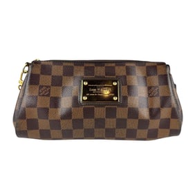 Louis Vuitton Damier Eva Canvas Ebene Handbag for Women, N55213 z7253