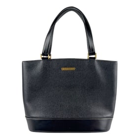 Burberry handbag in black leather for women, z7366