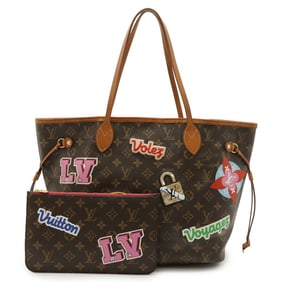 LOUIS VUITTON Louis Vuitton Monogram Patches Collection Neverfull MM Tote Bag Shoulder M43988