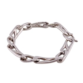 TIFFANY&Co. Tiffany Clip Shape Link Bracelet Silver Women's