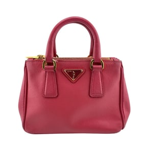 PRADA Galleria Mini Handbag Pink Women's