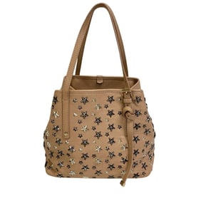 JIMMY CHOO Sasha S Star Stud Tote Bag in Pink
