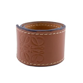 LOEWE Anagram Slap Bracelet, Ankle Bangle, Brown, Unisex