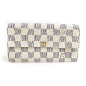 Louis Vuitton Damier Azur Portefeuille Sarah Ivory Long Wallet for Men and Women, N61735 56382a