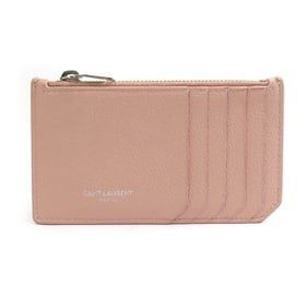 Yves Saint Laurent wallet/coin case, pink leather, women's, r10855a