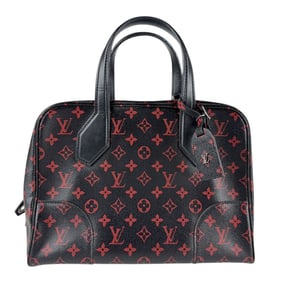 Louis Vuitton Monogram Rouge Dora Soft MM Handbag Shoulder Bag in Black, Red, and Silver, Women's,