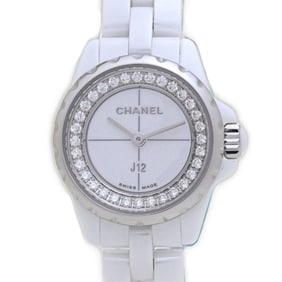 CHANEL J12 XS Diamond Watch H5237 Women's White Ceramic and Stainless Steel 40115