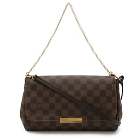 LOUIS VUITTON Damier Favorite MM Shoulder Bag/Clutch Bag/Pouch N41129